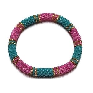 Sashka Colorful Glass beaded bracelet, hand crafted.